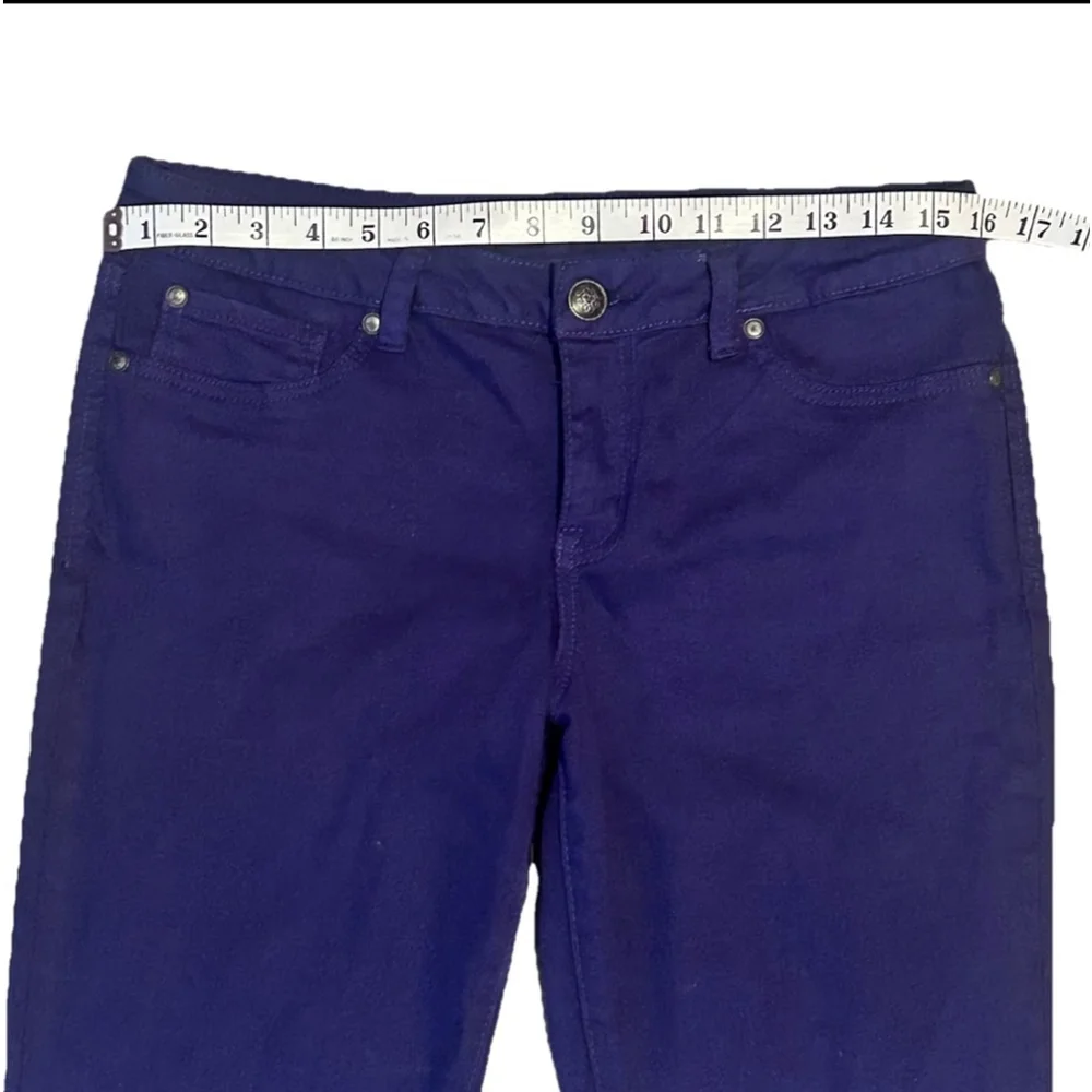 Women’s Jessica Simpson Purple Kiss Me Zipper Ankle Pants Size 30 - Picture 5 of 8